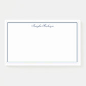 Modern Elegant Navy Blue op maat Post-it® Notes (Voorkant)