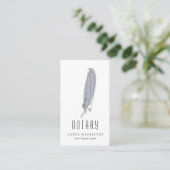 modern elegant notaris visitekaartje (Staand voorkant)