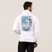 Modern Elegant Nyc Manhattan New York Hoodie (Achterkant volledig)