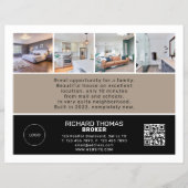 Modern elegant onroerend goed flyer (Achterkant)