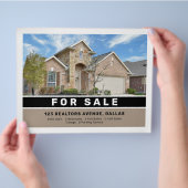 Modern elegant onroerend goed flyer (Hand)