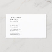 Modern Elegant Ontwerp Eenvoudige Professionele Te Visitekaartje (Achterkant)