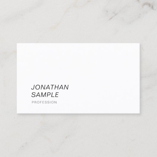 Modern Elegant Ontwerp Eenvoudige Professionele Te Visitekaartje (Voorkant)
