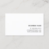 Modern elegant ontwerp van grijs binnenland visitekaartje (Achterkant)
