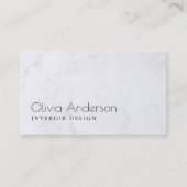 Modern elegant ontwerp van grijs binnenland visitekaartje (Voorkant)