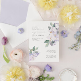 Modern Elegant Orchids & Greenery Rehearsal Dinner Kaart