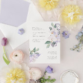 Modern Elegant Orchids & Greenery Rehearsal Dinner Kaart