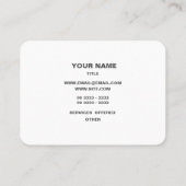 Modern Elegant Ovale Waterverf Visitekaartje (Achterkant)