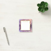 Modern elegant paars amethyst geode monogram post-it® notes (Kantoor)