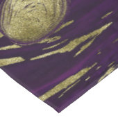 Modern Elegant Paars & Gold Marble Swirl   Tafelkleed (Gekanteld)
