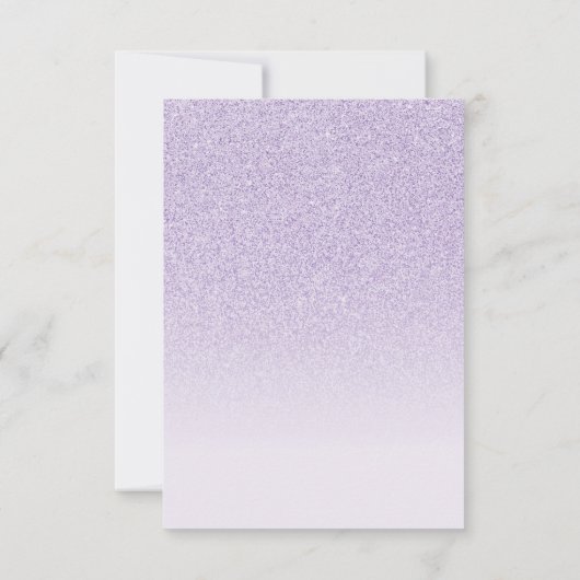 Modern Elegant paars Save the Date Sweet 16 (Achterkant)