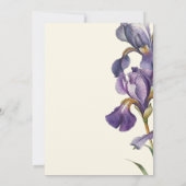 Modern Elegant Paarse Beige Bloemzoet Sixteen16 Kaart (Achterkant)