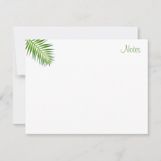 Modern Elegant Palm Leaves Handschrift Sjabloon (Voorkant)