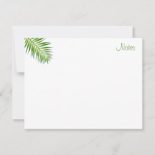 Modern Elegant Palm Leaves Handschrift Sjabloon