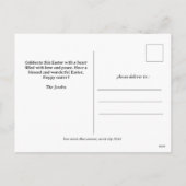 Modern Elegant Pasen Zegeningen Script 3 Foto Feestdagenkaart (Achterkant)