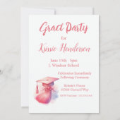 Modern Elegant Pastel Afstuderen Kaart (Achterkant)