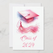 Modern Elegant Pastel Afstuderen Kaart (Voorkant)