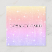 Modern Elegant Pastel PInk Paarse Shine Klantenkaartje (Voorkant)