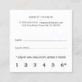 Modern Elegant Pastel PInk Paarse Shine Klantenkaartje (Achterkant)