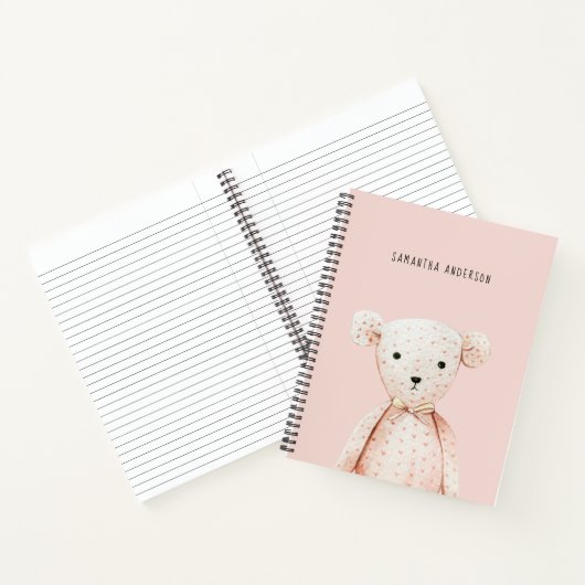 Modern Elegant Pastel Roze Baby cadeau voor mama o Notitieboek (Binnen)