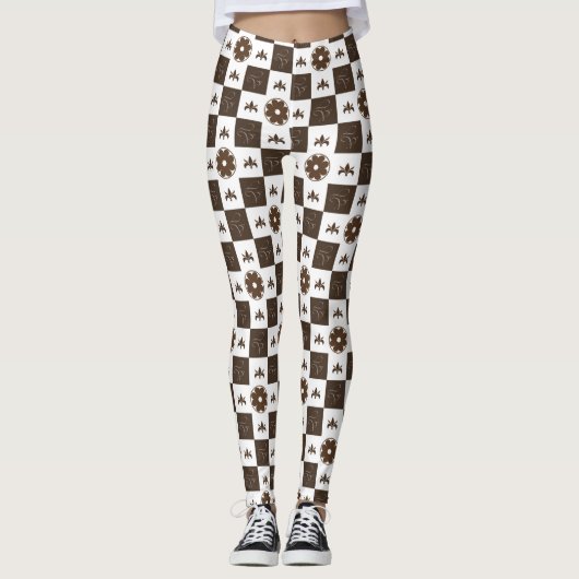 Modern & Elegant patroonontwerp Leggings (Voorkant)