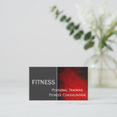 Modern Elegant Personal Trainer Visitekaartje (Staand voorkant)