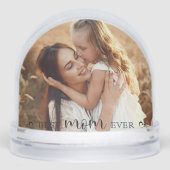 Modern Elegant Personalized Gift for Mom Sneeuwbol (Voorkant)