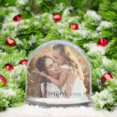 Modern Elegant Personalized Gift for Mom Sneeuwbol (Kerstmis)