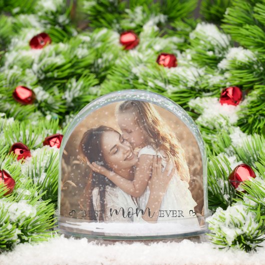 Modern Elegant Personalized Gift for Mom Sneeuwbol (Kerstmis)
