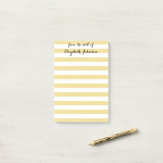 Modern Elegant Personalized School Teachers Name Post-it® Notes (Op bureau)