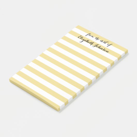 Modern Elegant Personalized School Teachers Name Post-it® Notes (Schuin)