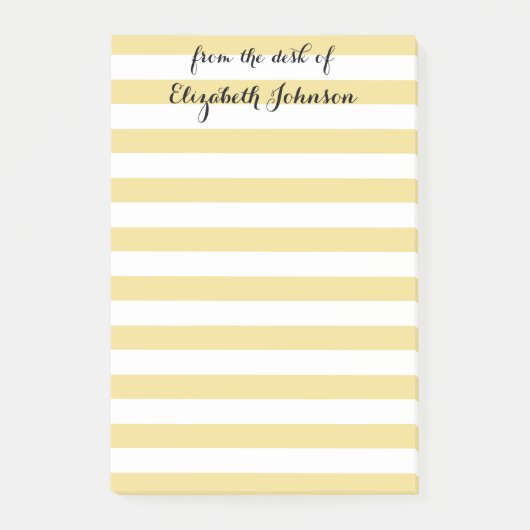 Modern Elegant Personalized School Teachers Name Post-it® Notes (Voorkant)
