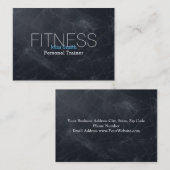Modern elegant persoonlijk fitnessbord visitekaartje (Voorkant / Achterkant)