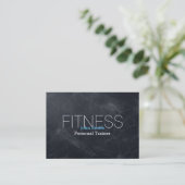 Modern elegant persoonlijk fitnessbord visitekaartje (Staand voorkant)