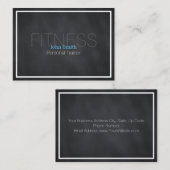 Modern elegant persoonlijk fitnessbord visitekaartje (Voorkant / Achterkant)