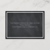 Modern elegant persoonlijk fitnessbord visitekaartje (Achterkant)