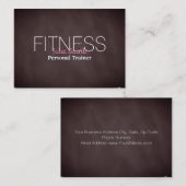 Modern elegant persoonlijk fitnessbord visitekaartje (Voorkant / Achterkant)