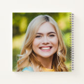 Modern Elegant Photo Afstuderen GuestBook Notitieboek (Achterkant)