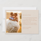 Modern Elegant Photo Best Day Ever Wedding Bedankkaart (Achterkant)