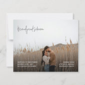 Modern Elegant Photo Budget Wedding Invitation (Voorkant)
