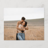 Modern Elegant Photo Budget Wedding Save the Date Flyer (Achterkant)