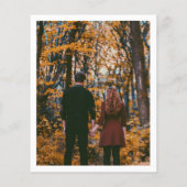 Modern Elegant Photo Budget Wedding Uitnodiging (Achterkant)