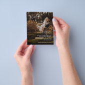 Modern Elegant Photo Budget Wedding Uitnodiging Flyer (Hand)