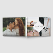 Modern Elegant Photo Collage en Name for Couples Gastenboek (Volledig)