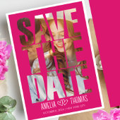 Modern Elegant Photo Save the Date Wedding Kaart