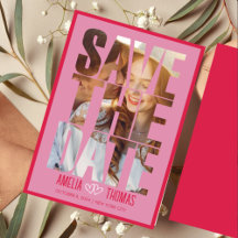 Modern Elegant Photo Save the Date Wedding