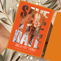 Modern Elegant Photo Save the Date Wedding