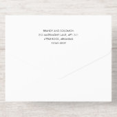 Modern Elegant Photo Wedding All In One Uitnodiging (Achterzijde)