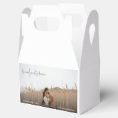 Modern Elegant Photo Wedding Bedankdoosjes (Geopend)