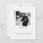 Modern Elegant Photo Wedding Bedankkaart (Voorkant)